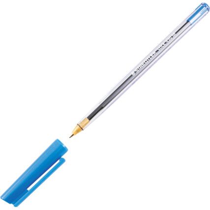 430 Series, Ballpoint Pen, Blue, Medium Tip Size, 1mm Line Width, Pack of 50