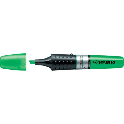 Luminator , Highlighter , Green , 2.0 - 5.0mm , Chisel , 5 Pack