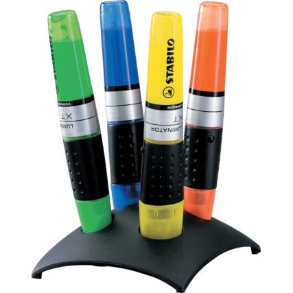 Luminator , Highlighter , Assorted , 2.0 - 5.0mm , Chisel , 4 Pack