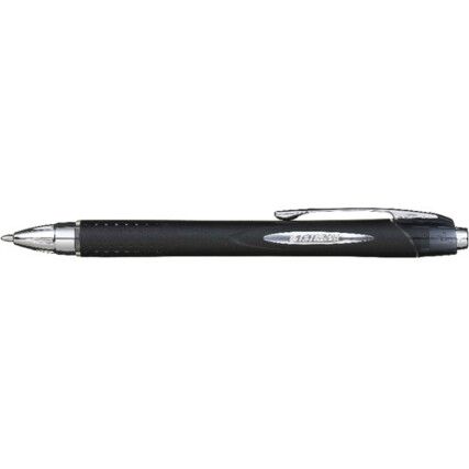 Jetstream, Rollerball Pen, Black, Retractable, Fine, 0.45mm Line Width, Non-Refillable, 12 Pack