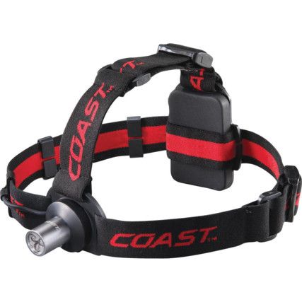 Head Torch, LED, Non-Rechargeable, 100lm, 39m Beam Distance