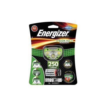 Head Torch, LED, Non-Rechargeable, 45 to 350lm, 30 to 80m Beam Distance, IPX4