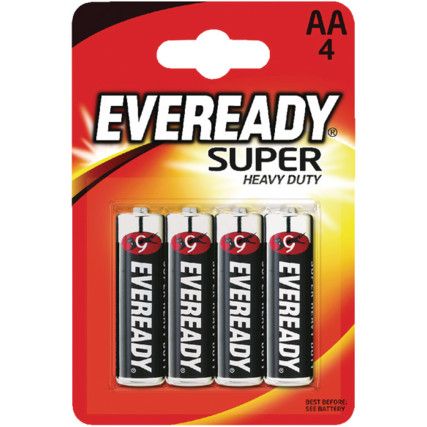 R6B4UP SUPER AA BATTERIES (PK-4)