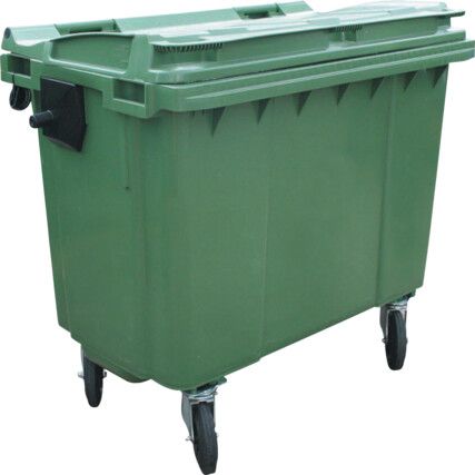 Industrial Green Wheelie Bin - 660 Litre