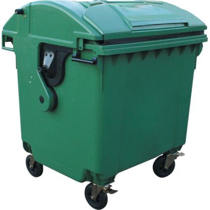 Industrial Green Wheelie Bin - 1100 Litre