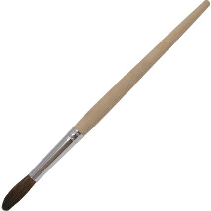 504 No.8 PENCIL BRUSH PLAIN WOOD HANDLE