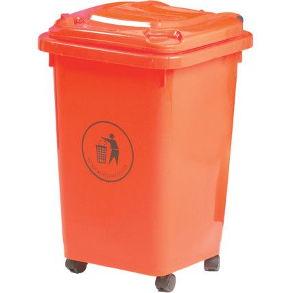 50 Litre Bin With Feet - LFB50Z - Red