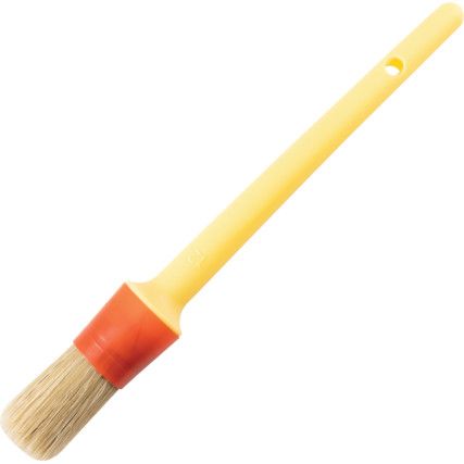 9/32in., Round, Natural Bristle, Sash Brush, Handle Plastic