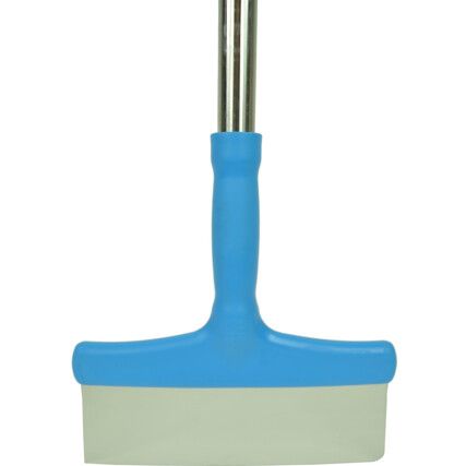 Blue Stainless Steel Scraper with Aluminium Pole