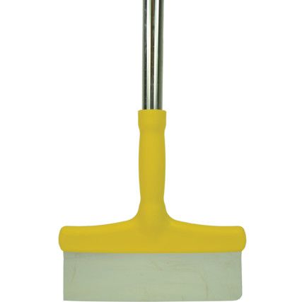 Yellow Stainless Steel Scraper with Aluminium Pole