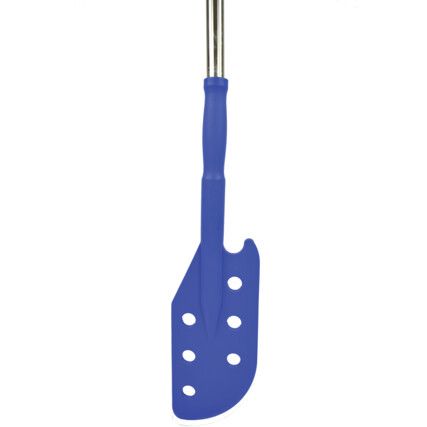 Detectable Blue Polypropylene Paddle with Stainless Steel Pole & 2 Grips