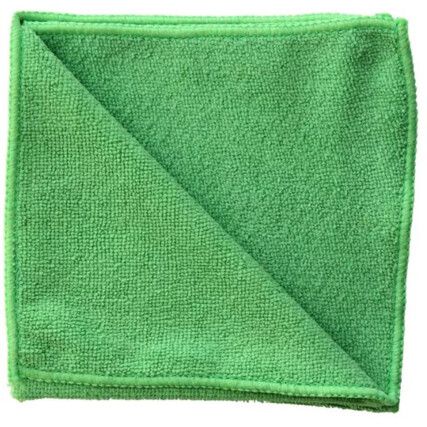 Microfibre Cleaning Cloth, Economy, Green