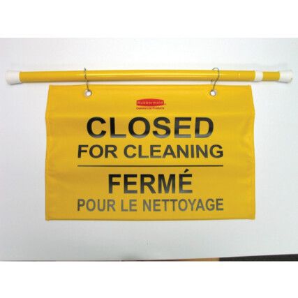 Site Safety Hanging Sign "Closed for Cleaning"