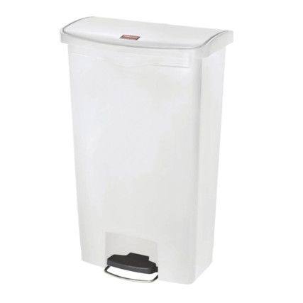 68lt Rubbermaid Legacy Step-On Bin White