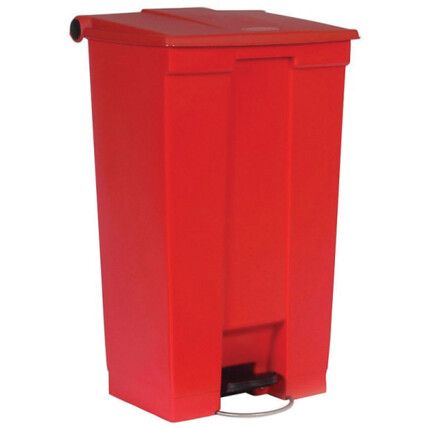 87lt Rubbermaid Legacy Step-On Bin Red