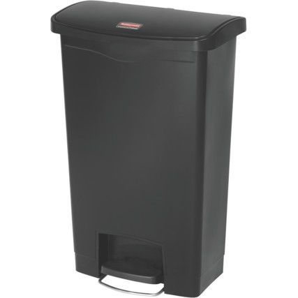 Rubbermaid 50Lt Front Step On Bin - Black