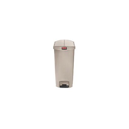 Rubbermaid End Step On 68Lt Beige Bin