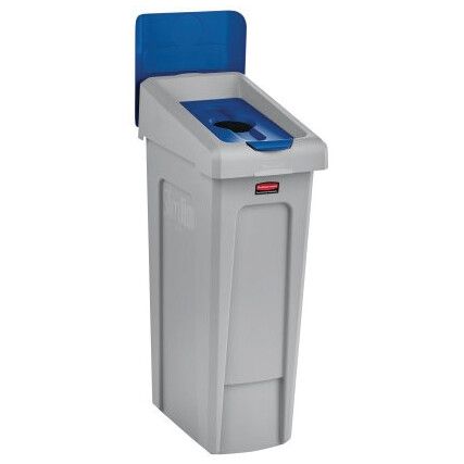 Slim Jim Recycling Station Stream/Bin Bottles/Cans Lid Blue