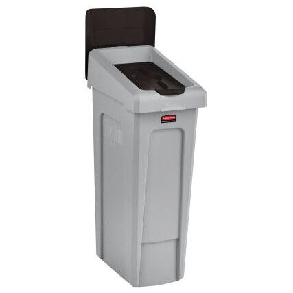 Slim Jim Recycling Station Closed Lid Brown