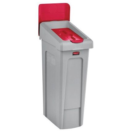 Slim Jim Recycling Station Closed Lid Red