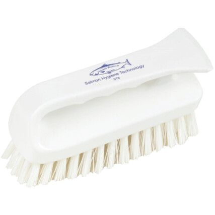 152mm Prof' Stiff Poly' Scrub Brush Grippy White