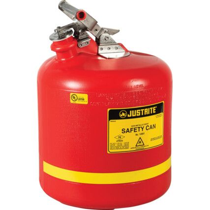 TYPE I POLY SAFETY CANS 19.0L RED