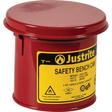 SAFETY BENCH CAN 1.0L RED