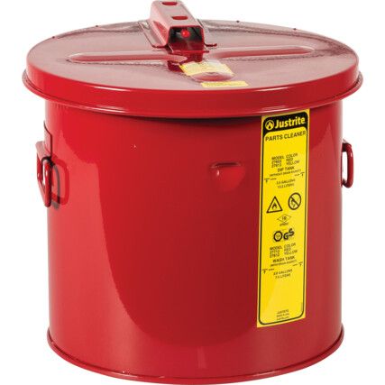 SAFETY CLEANING TANK STEEL DIP TANK 13L RED