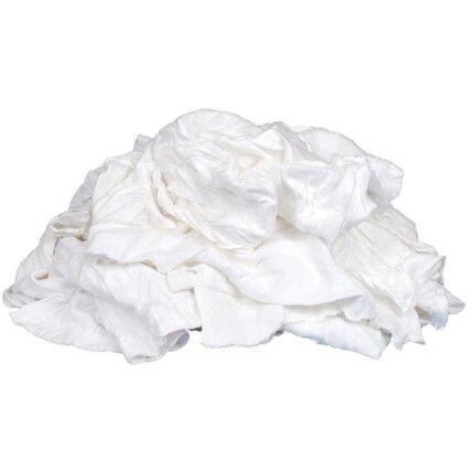 WHITE HOSIERY RAGS 10KG