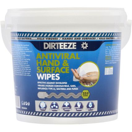 ANTIVIRAL HAND & SURFACE WIPES (BU-225)