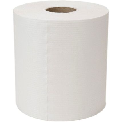 Industrial Wiper, White, 1 Ply, 1 Roll, 450 Sheets
