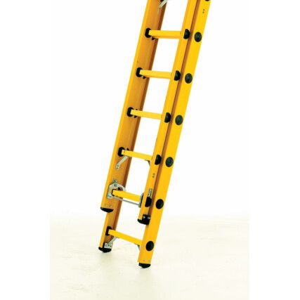 3.55-6.3m, Glass Fibre, Double Section Extension Ladder, EN 131