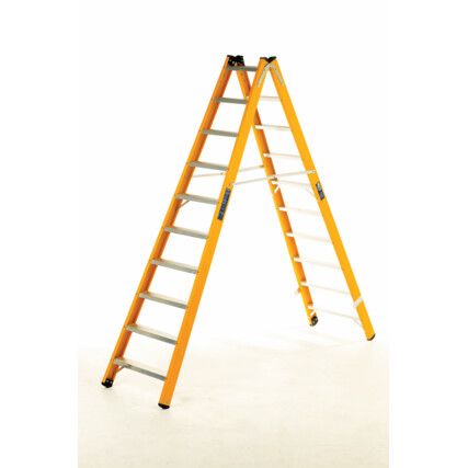 Fibreglass Ladder, 10-Tread, 2.59m Open Height