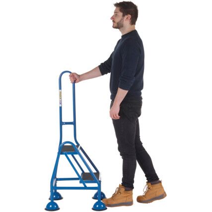 510mm, 2-tread, Feet Steps, One-side hand support