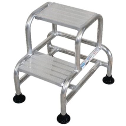 Step Stool, 540mm, Aluminium, Silver