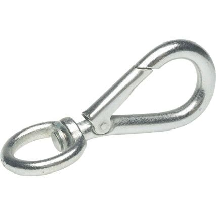 100mm SWIVEL PATTERN ROPE SPRING HOOKS (PAIR)