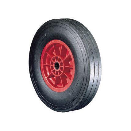 RUBBER TYRE POLYPROP' CTR200mm-25mmB WHEEL R/BRG