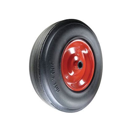 RUBBER TYRE PRESSED STEEL CTR 330mm-1"B WHEEL R/BRG 