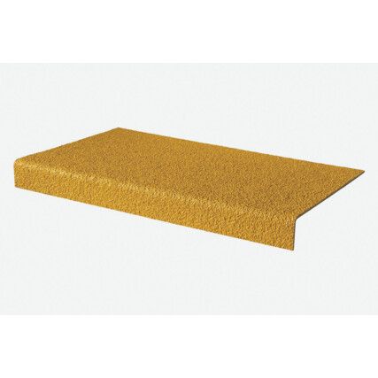 ANTI-SLIP GRP STAIR TREADS 55mm X345mm X 750mm YELLOW