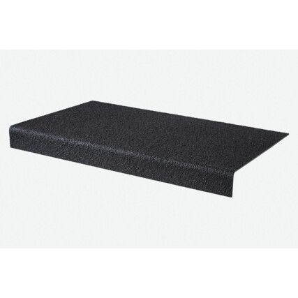 ANTI-SLIP GRP STAIR TREADS 55mm X345mm X 1M BLACK