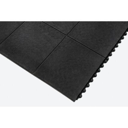 CUSHION LINK SOLID TOP 92 X 92cm BLACK - 25% NITRILE