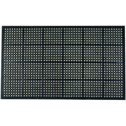 0.9m x 1.5m Heavy Duty Mat Tile Edge All Round