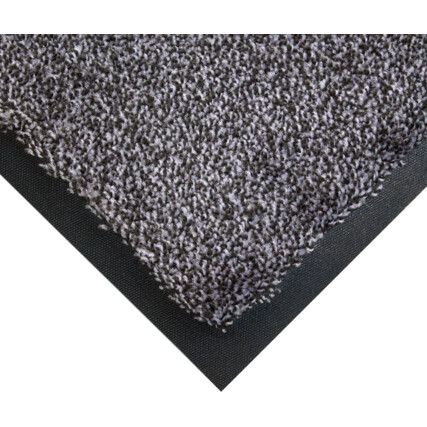 0.85m x 1.2m Cobawash Matting Steel & Black