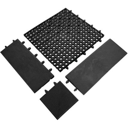 TOUGH DECK TILE BLACK 480MMX480MM