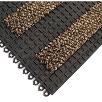 Premier Surface Dark Brown Entrance Carpet Tile