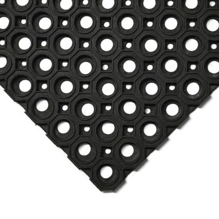 Octo Ringmat Black Entrance Mat 1.0m x 1.5m