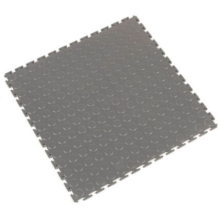 Light Grey Tough-Lock Studded Floor Tile 5mm