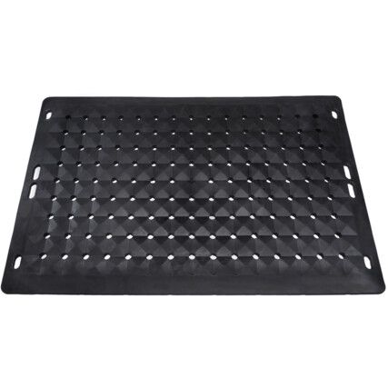 STAND-SAFE ANTI-FATIGUE DRAINAGE MAT BLACK 71X102X2cm