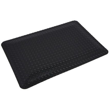 414.1516x2x3BK Ultrasoft Diamond-Plate Black Mat 61cm x 91cm