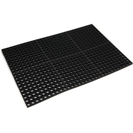 477.78x2x3GRBK WorkSafe Grease Resistant Black Mat 61cm x 91cm